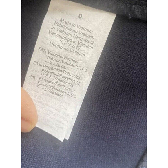 J. Crew Blazer Viscose Stretch Navy Blue Women's Size 0 - Picture 5 of 7